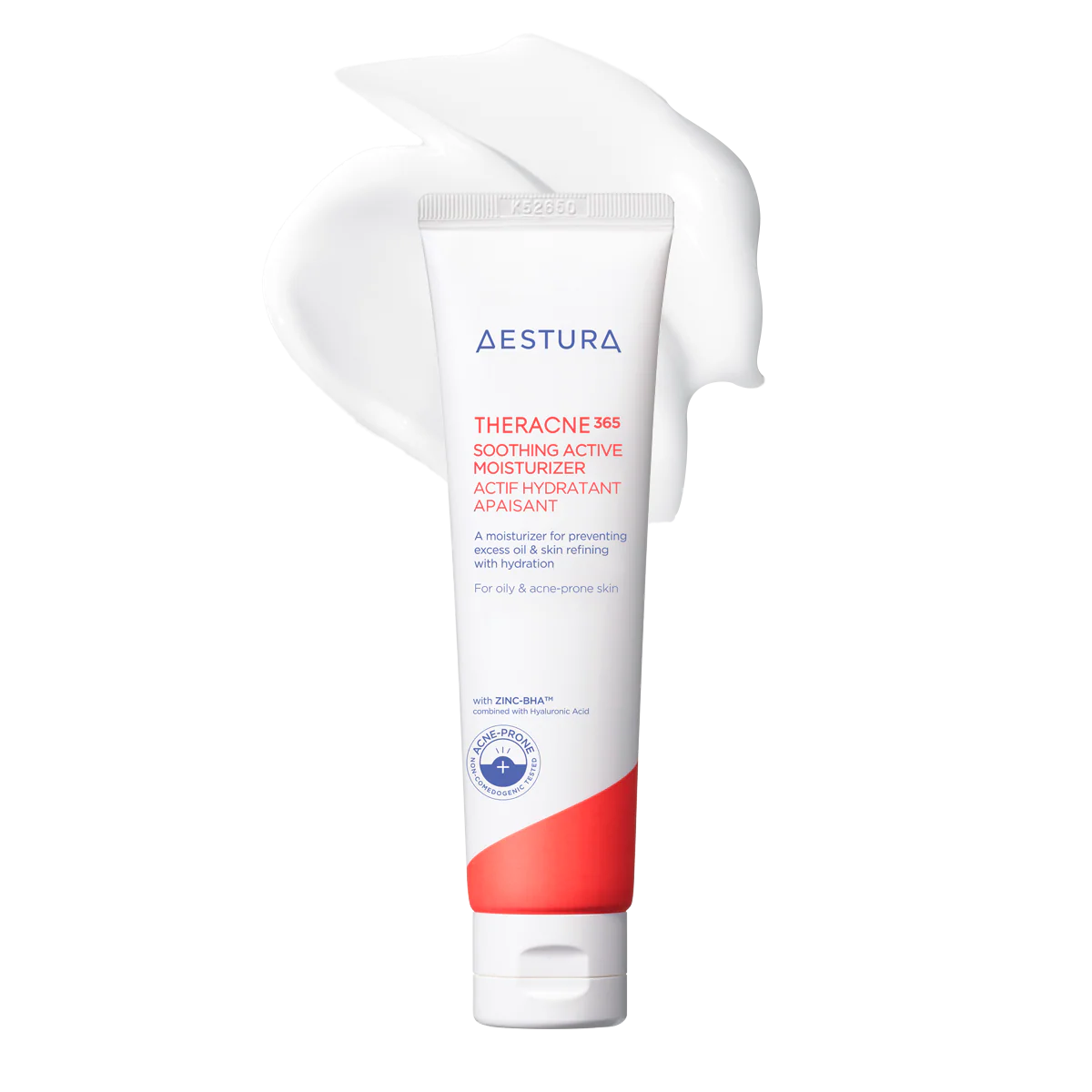 AESTURA Theracne 365 Soothing Active Moisturizer in a 60ml tube for oil-control and hydration on acne-prone skin.