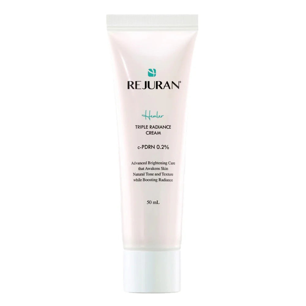 Rejuvenating cream tube with visible branding on a white background