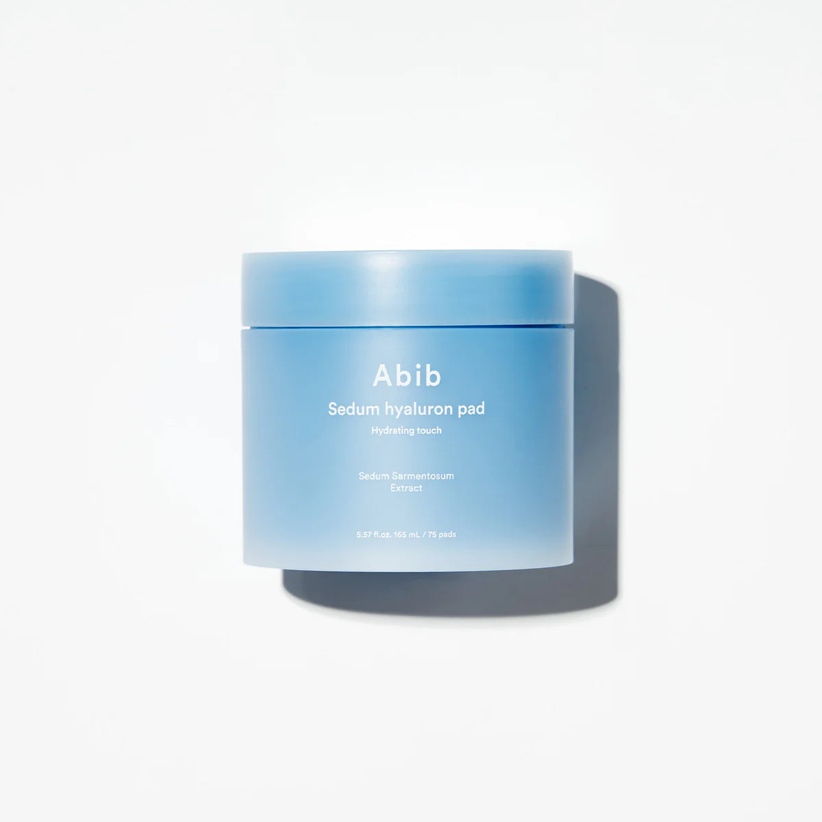 Blue container with 'Abib' branding on a white background