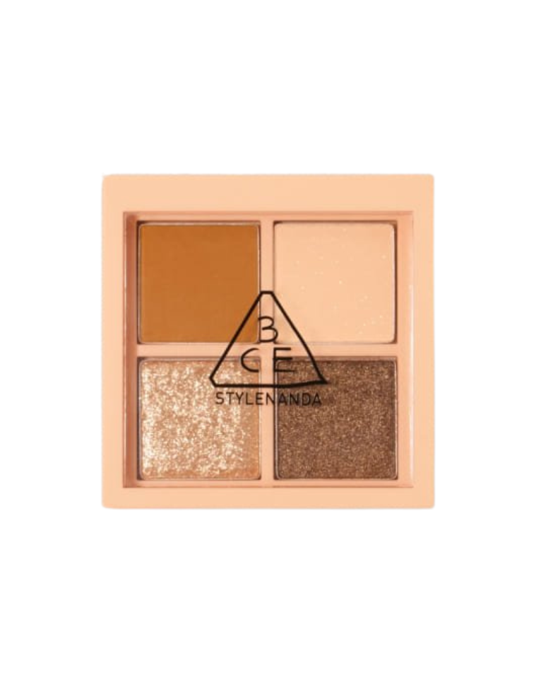 Paleta de sombras de ojos 3CE Mini Multi • Almendra Fudge