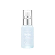 A bottle of 9wishes Hydra Ampule Base with a clear liquid visible inside, designed for skin moisturization and makeup adherence.