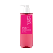 680ml golden bottle of Mise-en-scène Perfect Styling Serum Shampoo for volume and styling prep