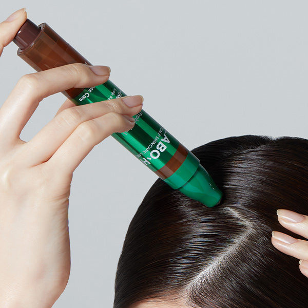 LABO‑H ampoule texture close-up, fast-absorbing scalp care