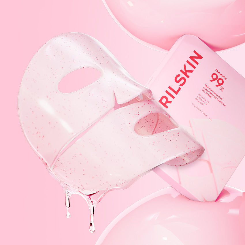 Two pink April Skin face mask packages on a white background