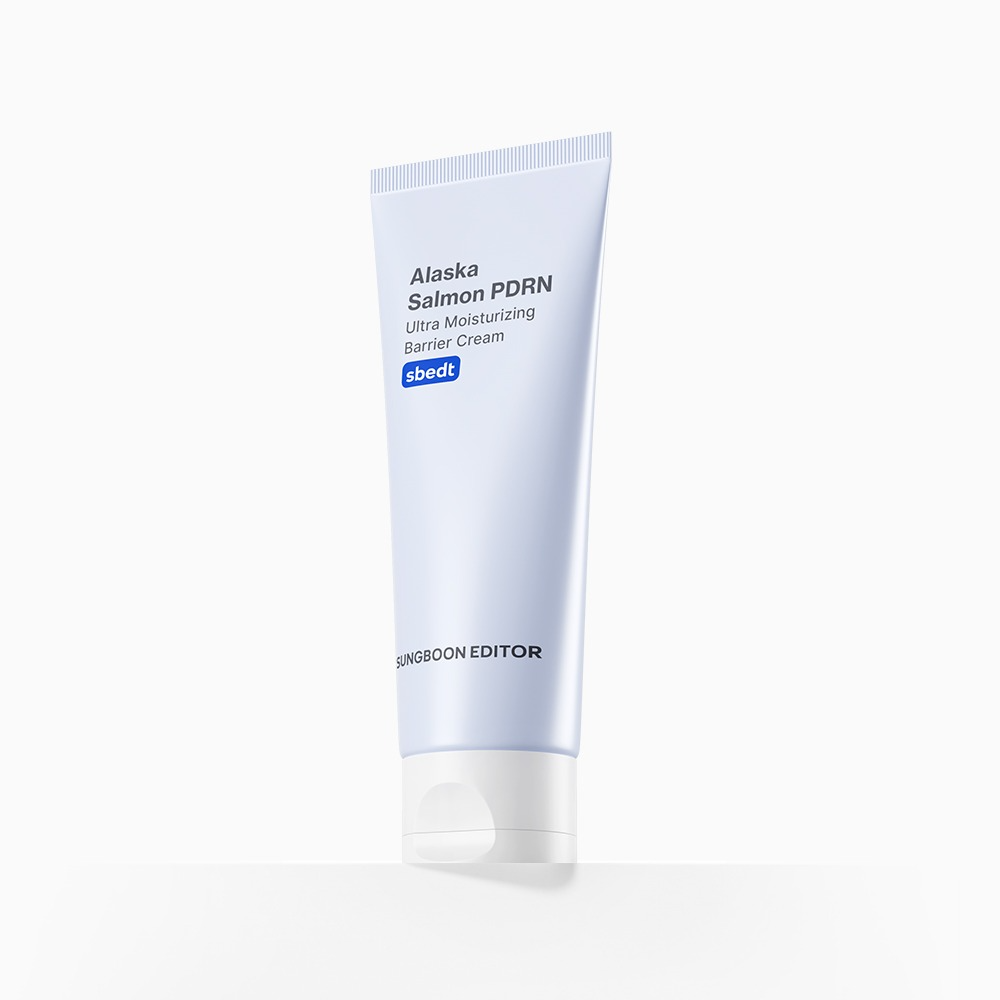 Tube of Alaska Salmon PDRN Ultra Moisturizing Barrier Cream on a white background